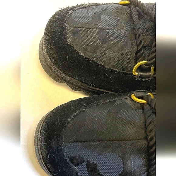 Women's Black Designer Wedge Boots - Picture 5 of 16